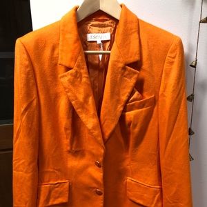 Escada bright orange blazer, like cashmere